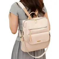 Likado L577 Trendiger Damen Rucksack Handtasche 2in1 Stoff