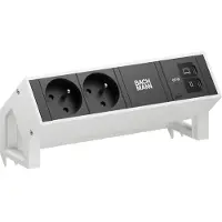 Bachmann BM0022071 DESK2 2xUTE 1xUSB C/C 65W 0,2m RAL9010