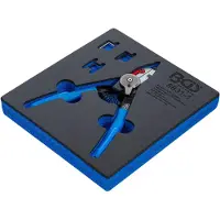 Bgs 8831-1 Innen - / Aussen-Sprengringzange, mit 4 Paar Spitzen