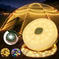 Dripio Camping-Lichtketten 10 m LED 4-in-1 oprolbaar magnetisch IP44