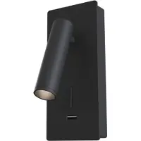 Maytoni Mirax LED Wandleuchte, Wandlampe 3W Schwarz Warmweiss