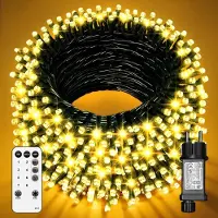 Dripio LED-Lichterkette 40 m, 400 LEDs, IP44, warmweiß, 8 Modi, Timer