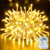 Dripio Lichtsnoer batteriebetrieben 10 m, warmweiß, 100 LEDs