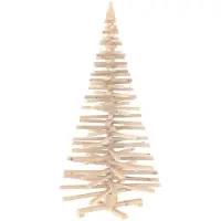 Syfax Holz Weihnachtsbaum KOTKA 150 cm Massives Kiefernholz Natürlich