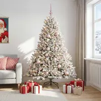 Syfax Künstlicher Weihnachtsbaum mit Weihnachtskugel 180 cm 300 LEDs