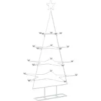 Syfax Metall-Weihnachtsbaum mit Halter KUOPIO 140 cm Stahl Weiß