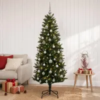 Syfax Künstlicher Weihnachtsbaum mit Kugel 120 cm 150 LEDs