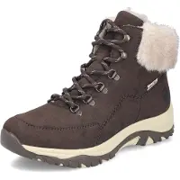 Rieker Damen Winterboots Braun Synthetik Größe: 39