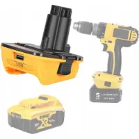 Rosfix Dewalt DC9096 Adapter für Dewalt Akku (DCA1820), Gelb - Schwarz