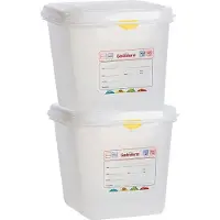 Denox Gastronorm 1/6 H150 Mm Aufbewahrungsbox 2.6l 2 Einheiten