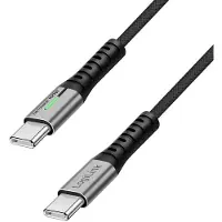 Logilink CU0420 USB-C-auf-USB-C-Kabel, 100 W, 0,3 m, Schwarz, USB 2.0