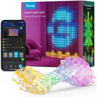 Dripio Lichtvorhang 520 RGBIC LEDs, 1,5x2 m, IP65 wasserdicht, 86+ Modi, smart