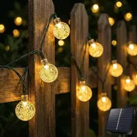 Dripio Solar-Lichterkette 40 LEDs warmweiß, 6 m, IP65, Timer, 8 Modi