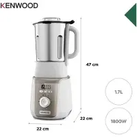 Kenwood Heizmixer – SOUPEASY+ – CBL30.000CP – 1000 W – 1,75 l – 4 Programme – Champagner