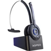 AGFEO 6101543, Kabellos, Büro/Callcenter, 49 g, Kopfhörer, Schwarz