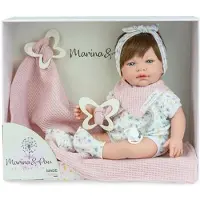 Marina & Pau Süße Baby-Schmetterlingspuppe 42 cm 728