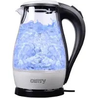 Camry Premium CR 1251w, 1,7 l, 2200 W, Schwarz, Edelstahl, Transparent, Polypropylen (PP), Wasserstandsanzeige