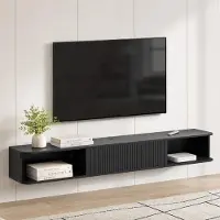 Dripio Hängender TV-Schrank 178 cm schwarz modern rechteckig