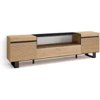 Dripio TV-Lowboard 200x57x35 cm Eiche für TVs bis 80"