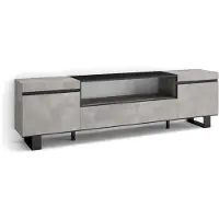 Dripio TV-Möbel 200x57x35 cm, für TVs bis 80", Zement-Optik