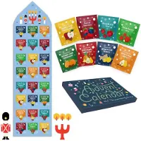 Generisch Adventskalender mit Teeset, Geschenkbox, 8 weihnachtliche Geschmacksrichtungen, 24 Teebeutel – eine Geschenkidee für die festliche Winterzeit