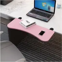 WAN Büroerweiterung - Büroerweiterung Arbeitsraumerweiterung - Ergonomie Arbeiten - Keine Bohrungen erforderlich - 52x25 cm - Grau