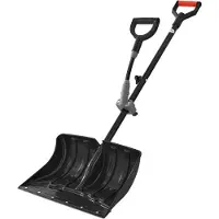 Vevor Schneeschaufel aus Aluminium – Faltbar in 3 Teilen – Verstellbar von 66 bis 81 cm – Mit Schneebesen