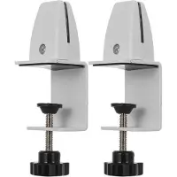 WAN Tischklammern - Tischklammern Halter - Arbeitsplatzverteilung - L-Form Aluminium - 127 x 51 mm - Weiß