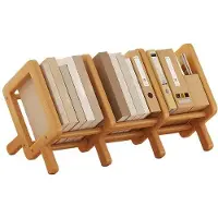 LTPRTZ Schreibtischregal - Holzverschönerung - Büroorganisation - Einstellbare Breite - bis zu 68 cm - Holzfarbe