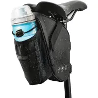 WAN Fietstas Satteltasche - Untergurttasche - Fahrradtasche für Reisen - Wasserdicht, reflektierend - 1,5 Liter - Schwarz