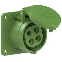 Pce 314-10f7 CEE-Anbausteckdose gerade (75x75mm) 16A 4p 10h IP44/IP54 31410f7
