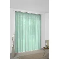 Wirth Vorhang "Sunday, nach Maß, 1 Stück, Kräuselband, halbtransparent", grün (mint), B:142cm H:155cm, Jacquard, Baumwolle, Polyester, Gardinen, Vorhang, nach Maß