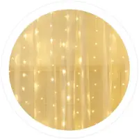 Dripio LED-Vorhang 2 x 2 m, warmes Licht, 1671 LEDs