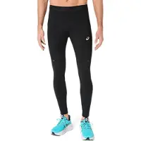 Asics Lauftights "ROAD WINTER TIGHT", Herren, Gr. M, N-Gr, schwarz (performance schwarz), Obermaterial: 79% Polyester, 21% Elasthan, Hosen Lauftights, Wärmend, Reflektierend, Praktische Taschen