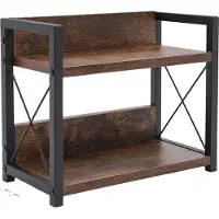 OEM Küchenregal Organizer, Robustes MDF & Eisen, Platzsparendes Design, Braun