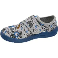 Fischer Markenschuh Kinder-Klett-Hausschuh