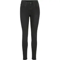 Vila Skinny-fit-Jeans "VISARAH RW SKINNY JEANS BLK BUB00-NOOS"