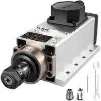 Vevor Luftgekühlter Spindelmotor 2,2KW Air Cooled Spindel Motor, ER20 Spannzangen Frässpindel Linearmotor, Luftgekühlte CNC Engraving Milling Numerical Fräsmotor, 24000RPM Graviermaschine Spindelmotor