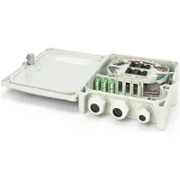 Digitus FTTH/FTTB-Anschlussgehäuse, bestückt, OS2, 12 Fasern, LC/APC, Weiß, Acrylnitril-Butadien-Styrol (ABS), 192,5 mm, 268,5 mm, 60 mm, 200 mm