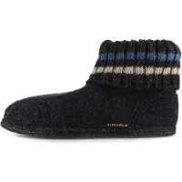 Iesse Schuh Haflinger Paul Uni Hüttenschuhe Graphit, 631051-0-77