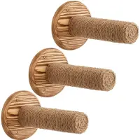 Merkloos Elzusha – Set aus 3 wandmontierten Katzenregalen aus Sisal