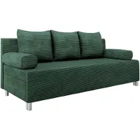 Mirjan 24 Schlafsofa Dover Cord mit Bettkasten und Schlaffunktion, Bettsofa, Couch vom Hersteller (Sofa ohne Polsterhocker, Farbe: Poso 14)