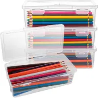 Merkloos Solidchoice – 8 Kunststoff-Aufbewahrungsboxen mit Deckel, 19 x 9,5 x 6 cm