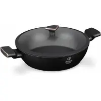 Berlinger Haus FTV-0036 Flacher Topf 30 cm Matte Black-Rose Gold