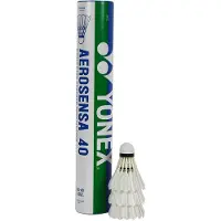 Yonex Badmintonbälle Aerosensa 40 Premium-Gänsefeder weiss Dose 12er