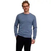 Falke Strickpullover "Pure Cashmere", Herren, Gr. XXXL, light denim (6660), Pullover Strickpullover