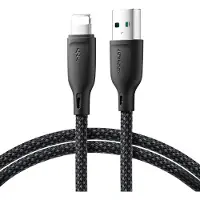 JOYROOM Multi-Color Series SA34-AL3 USB-A/ Lightning 3A-Kabel 1 m – Schwarz