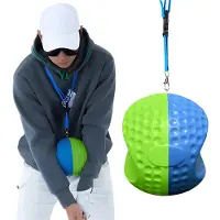 Merkloos Golf-Schlagtrainer, tragbar – Korrektur der Körperhaltung – Korrektur der Bewegung – Leichtgewicht – Mit Trageschlaufe – Ideal für Anfänger – Golf-Trainingsgerät