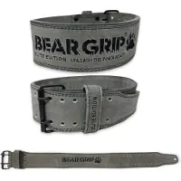 Merkloos Hochwertiger Gewichthebergürtel für Krafttraining (Größe S, Grau)