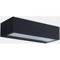LEDS-C4 Led Außenwandlampe Wandbeleuchtung Nemesis Anthrazit Breite 19,5 Cm